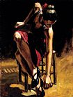 Fabian Perez Dancerin Red Skirt painting